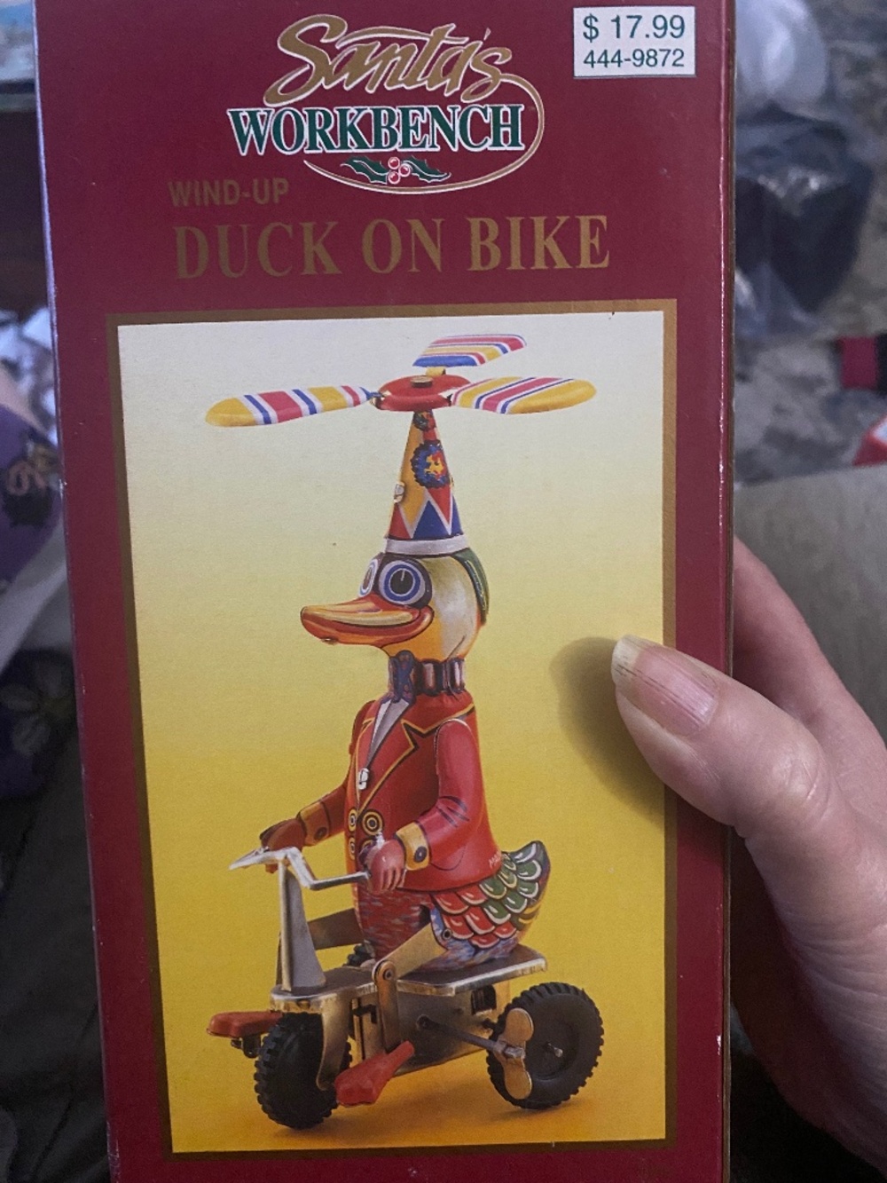 Wind up Duck on a Bike